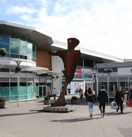 Statue at The Rushes Shopping Centre