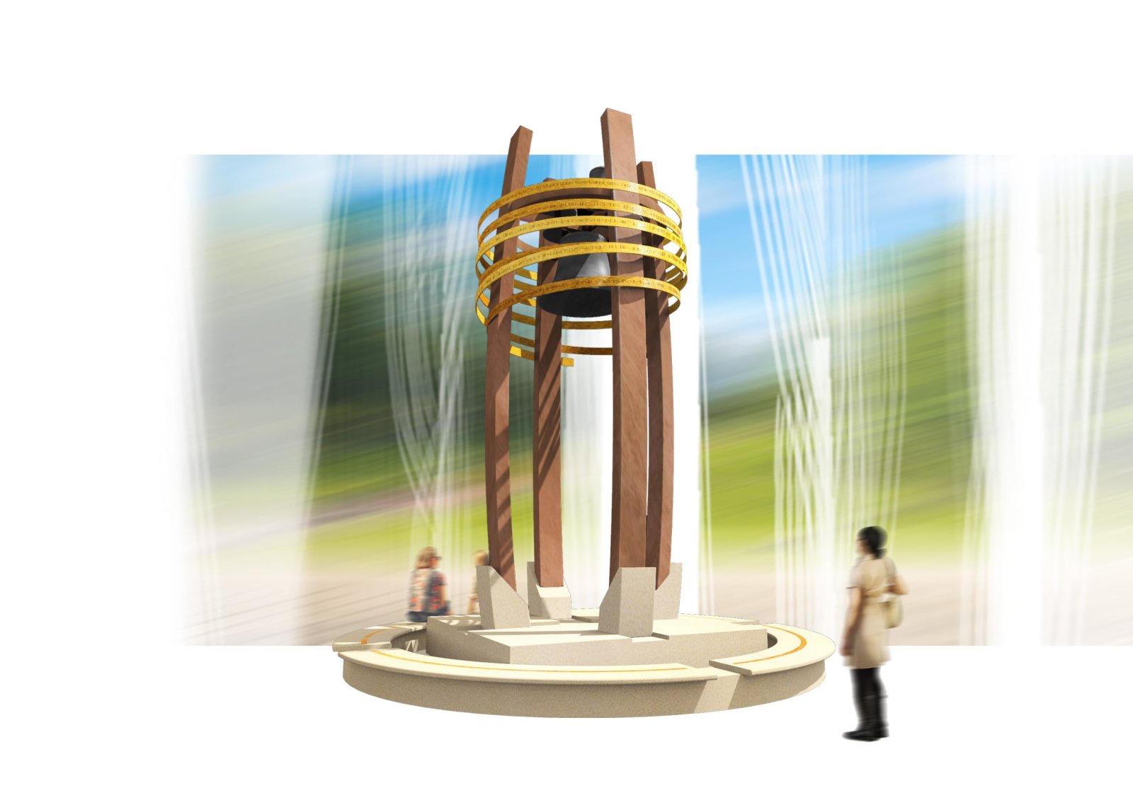 An impression of how the Hope Bell will look.