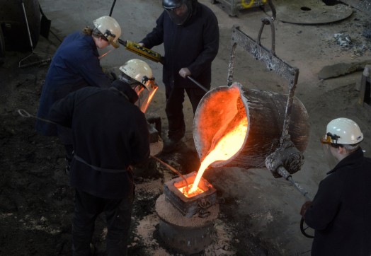 First bells for Covid-19 memorial are cast at iconic bell foundry