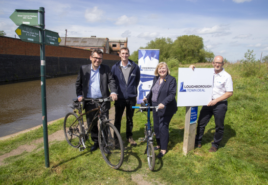 Loughborough Town Deal support makes a splash with £885,000 grant for River Soar towpath improvements