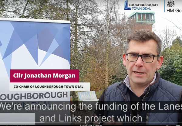 Video: Town Deal co-chair welcomes confirmed funding for Lanes and Links project