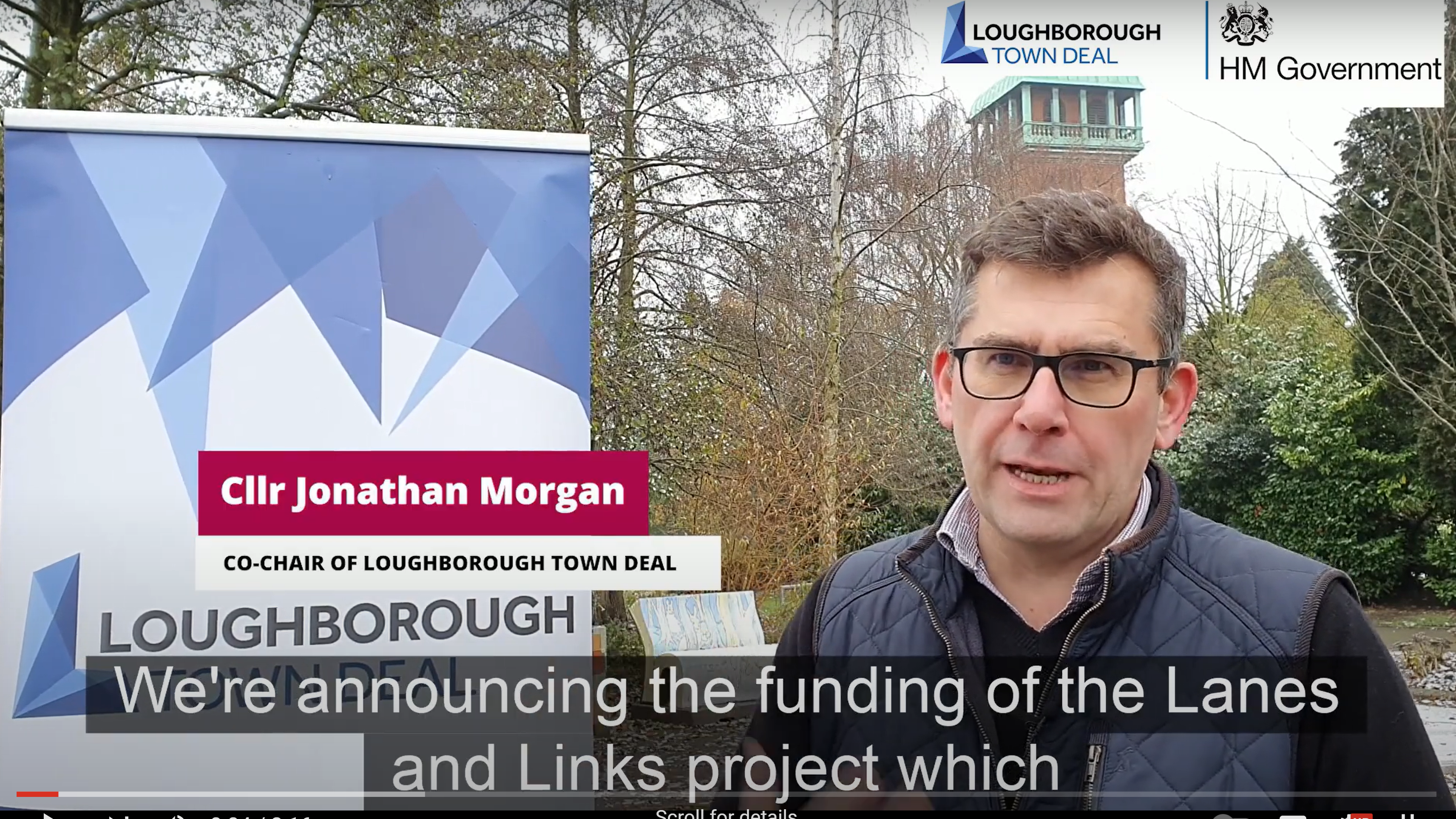 Video: Town Deal co-chair welcomes confirmed funding for Lanes and Links project
