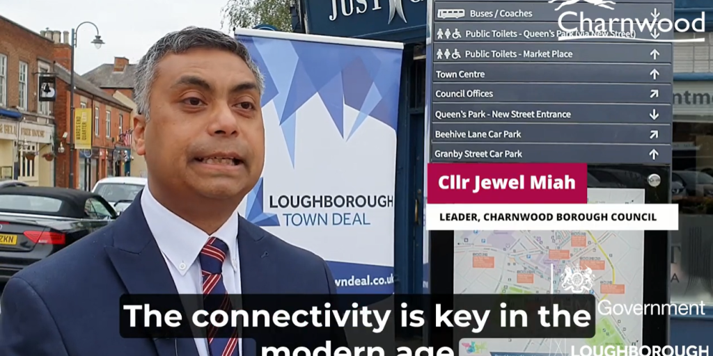 Video: Loughborough Town Deal backed project announces free wi-fi throughout town centre