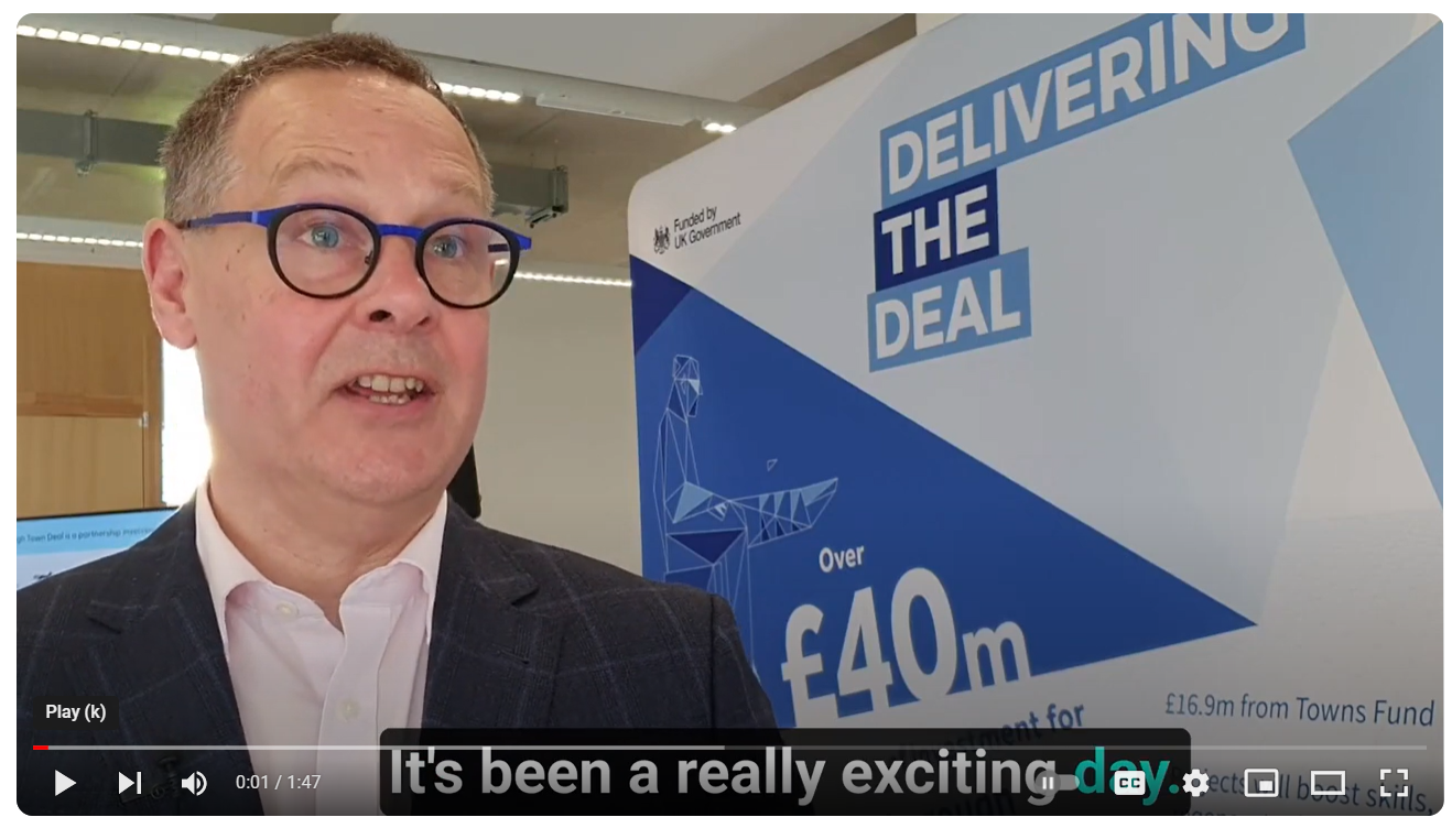 Video: Delivering the Deal event updates local businesses about Loughborough Town Deal
